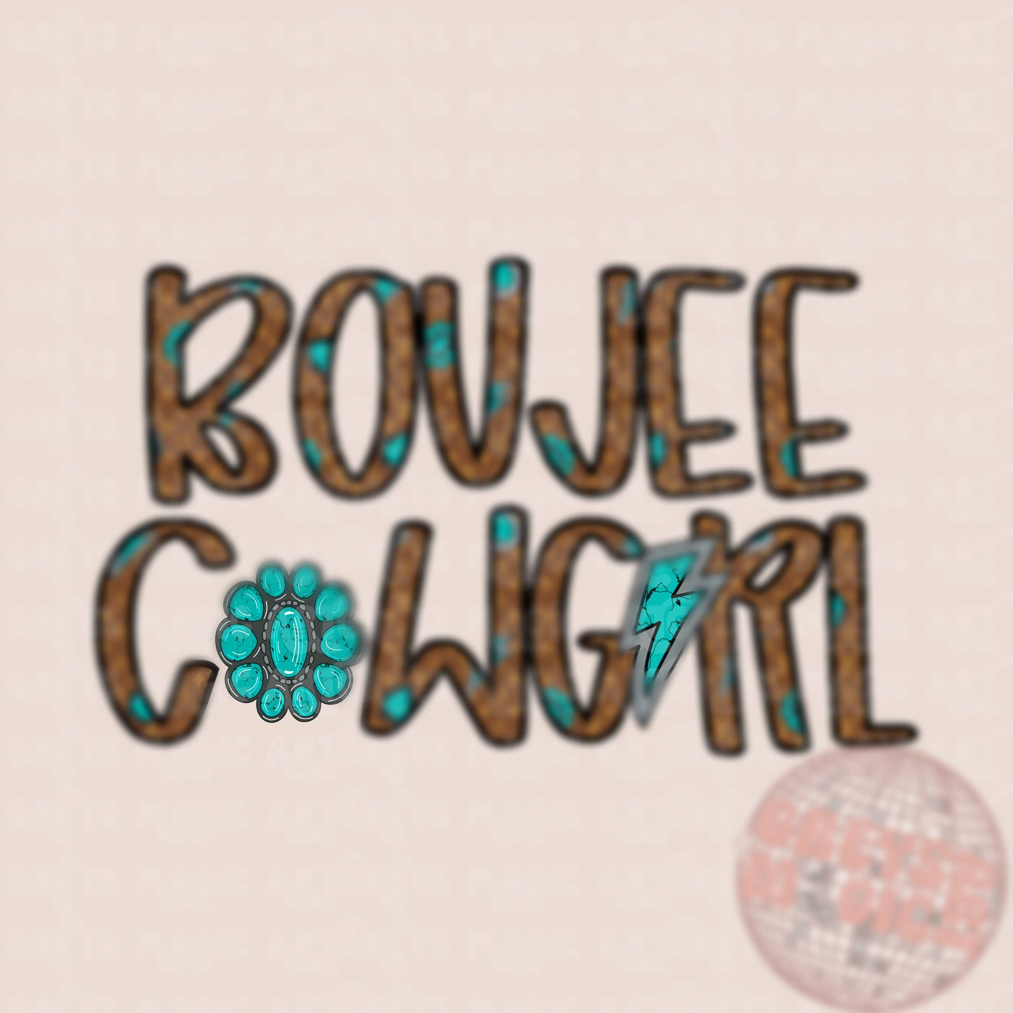 Boujee Cowgirl PNG