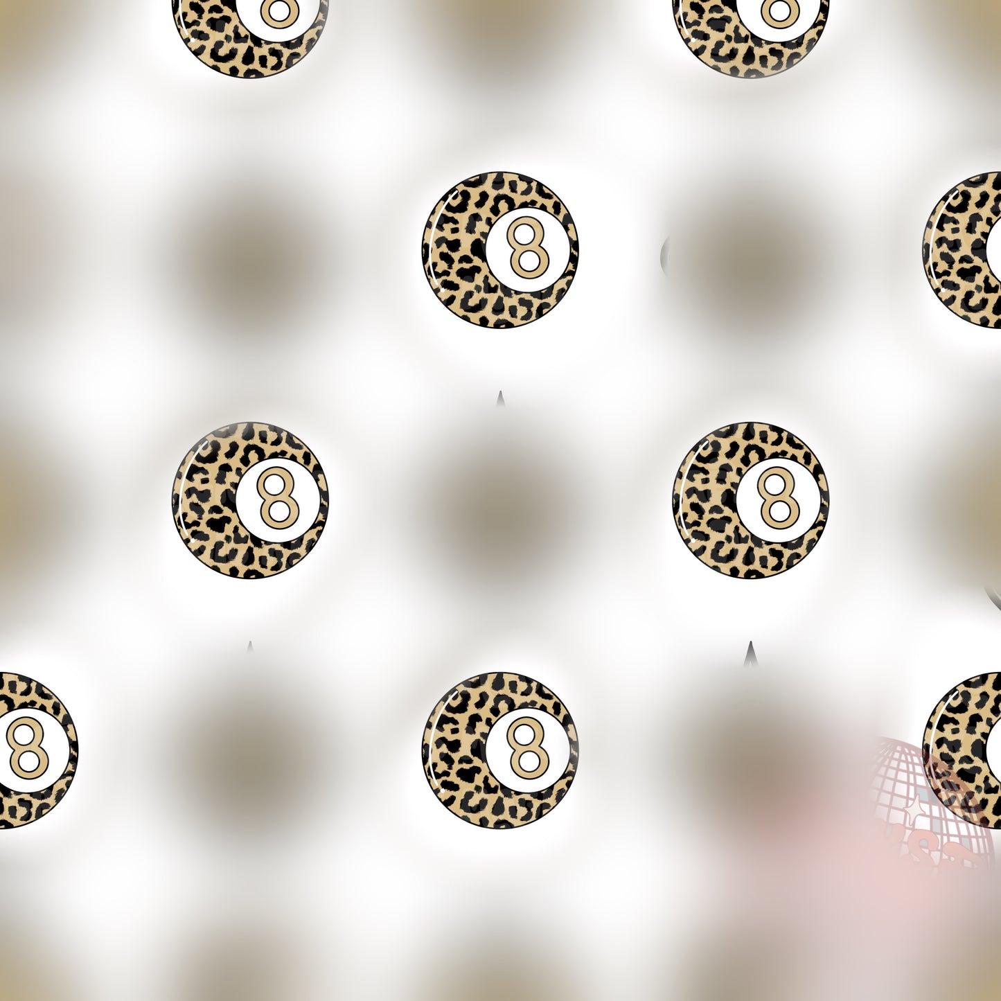Cheetah 8Ball Flor De Lis Saint Seamless File