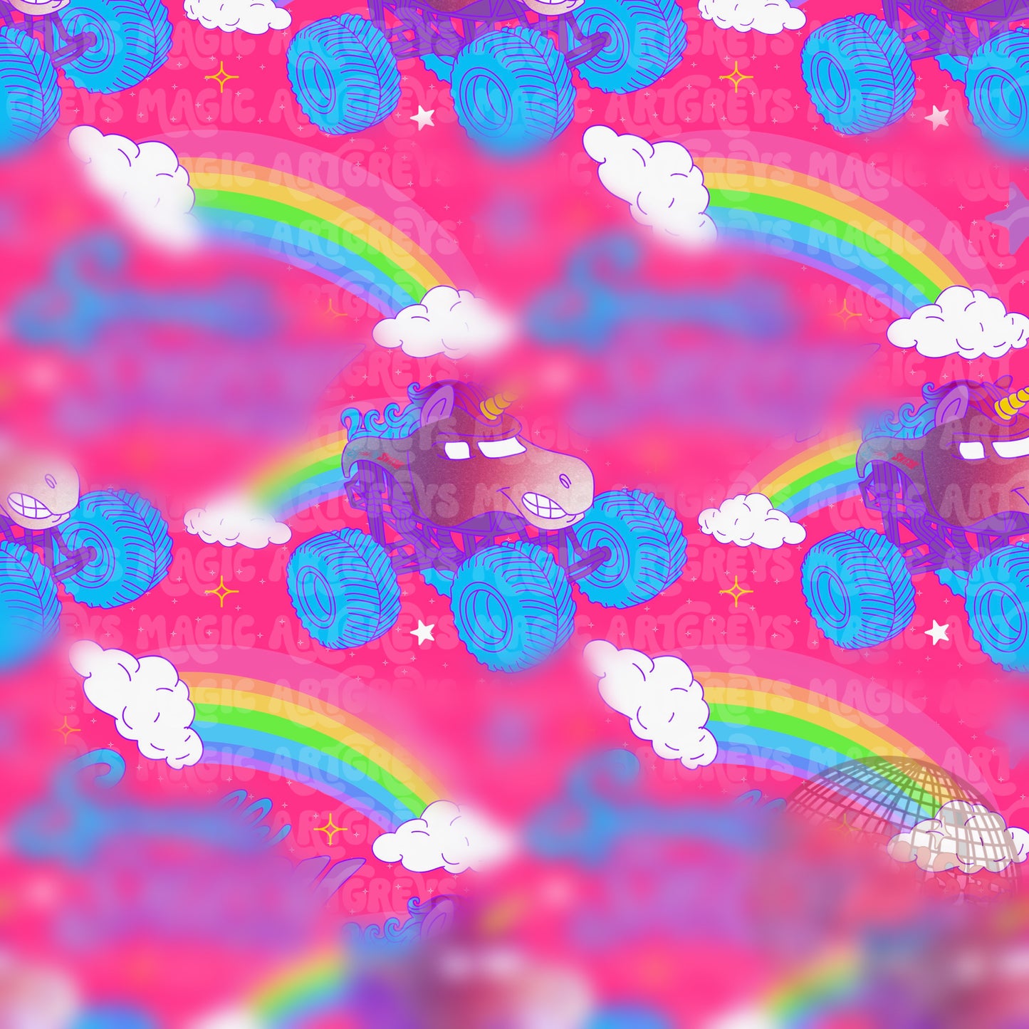 Sparkle Smash Truck Seamless File