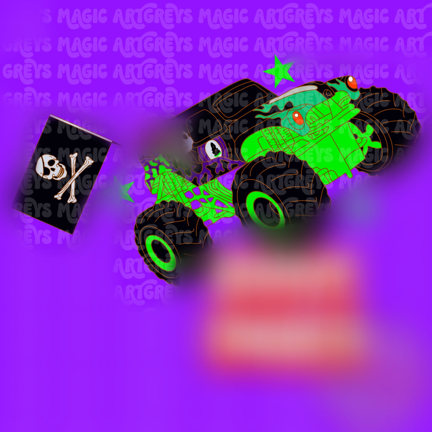 Grave Digger Truck PNG