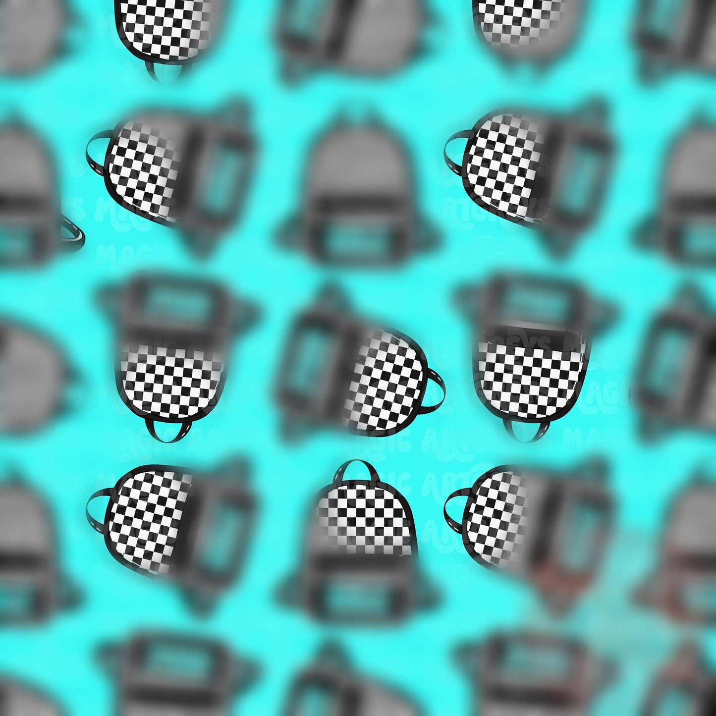Girl Check Backpacks Seamless File