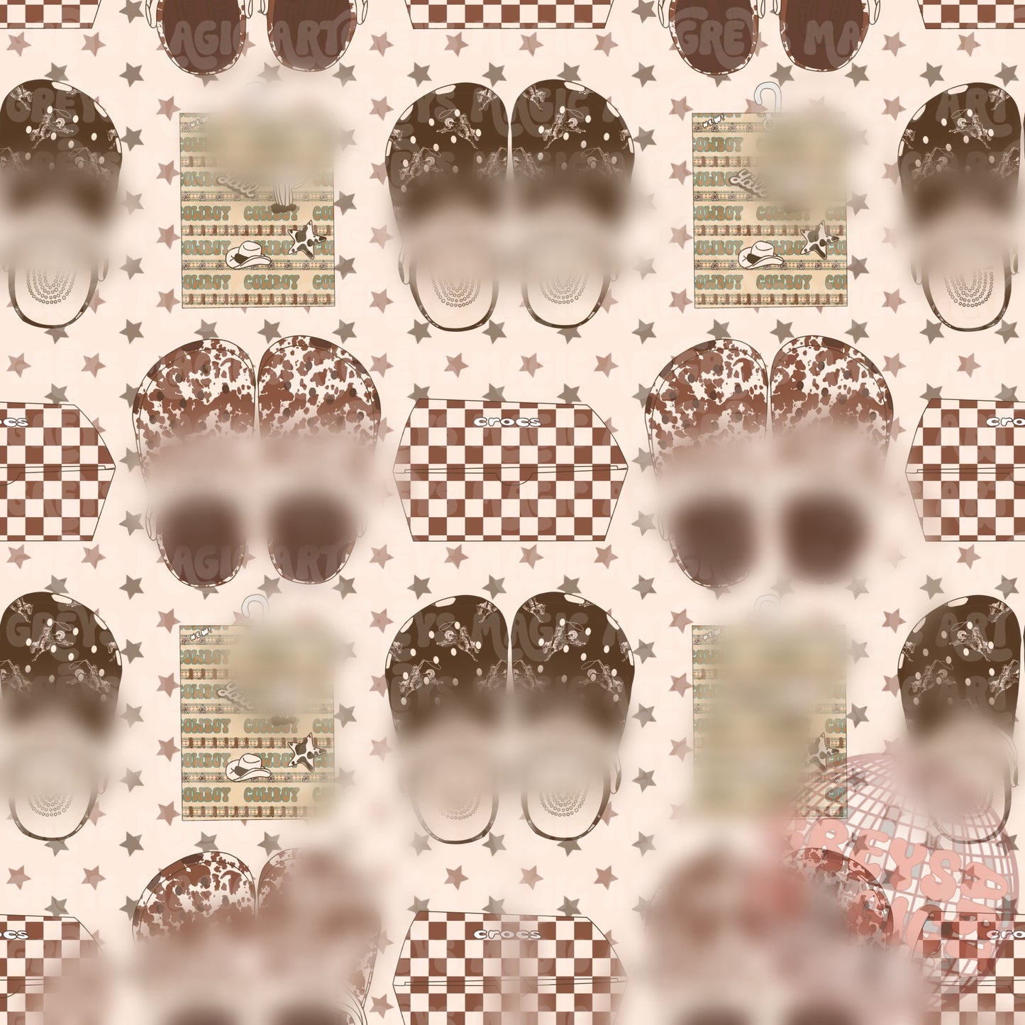 Western Boy Summer Shoes Seamless File