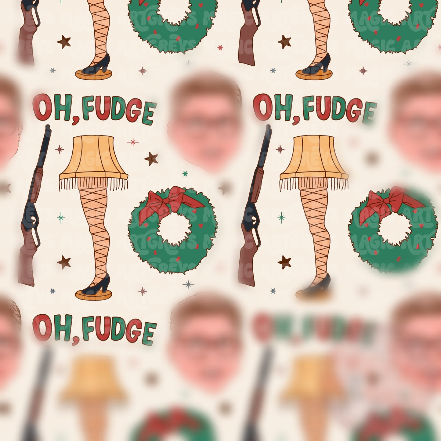 Oh Fudge Christmas Seamless File