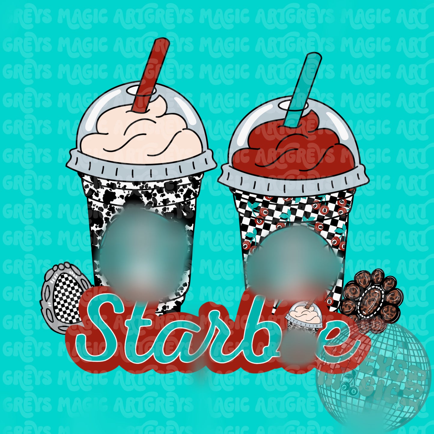 Western Retro Starbie PNG