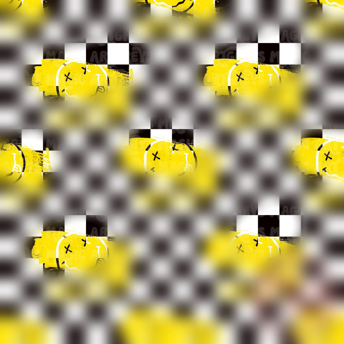Checkered Smiley Band Seamless File