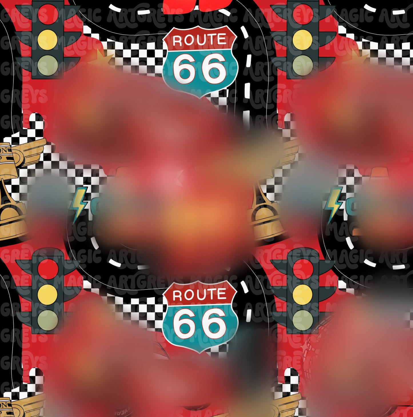 Red Car Seamless File
