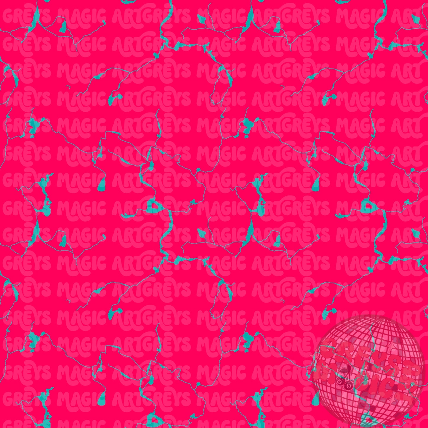 Hot Pink And Turquoise Marble Stone Seamless File