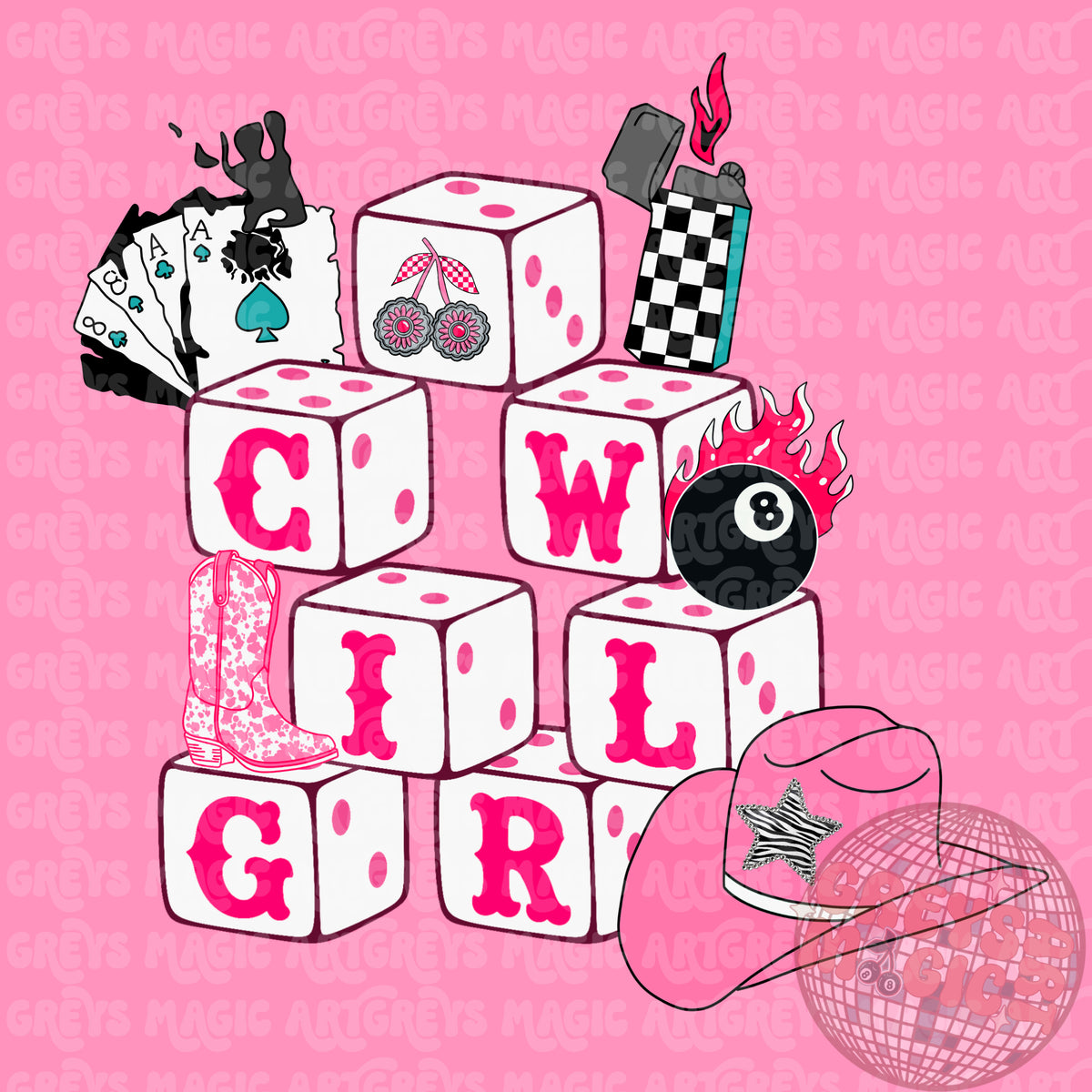 Cowgirl Blocks Mashup PNG