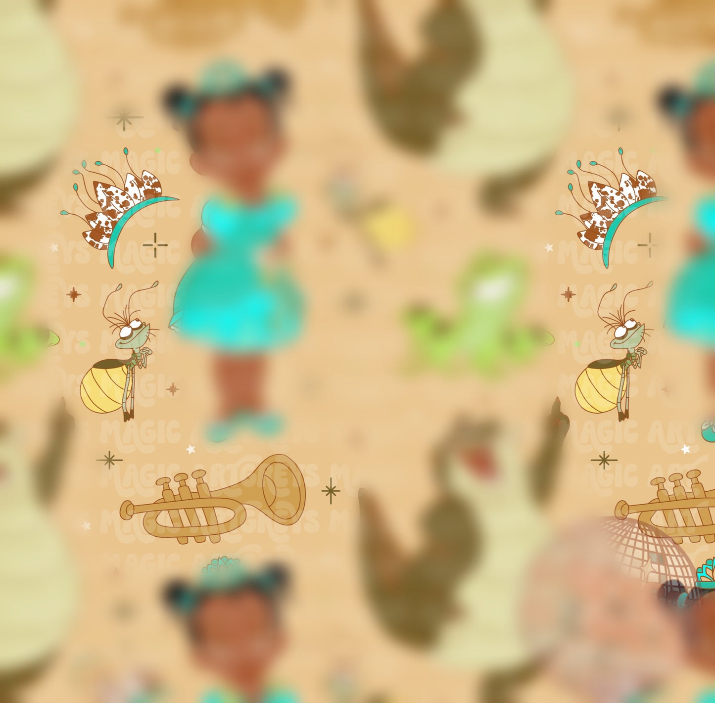 Western Baby Jazz Princess Seamless File