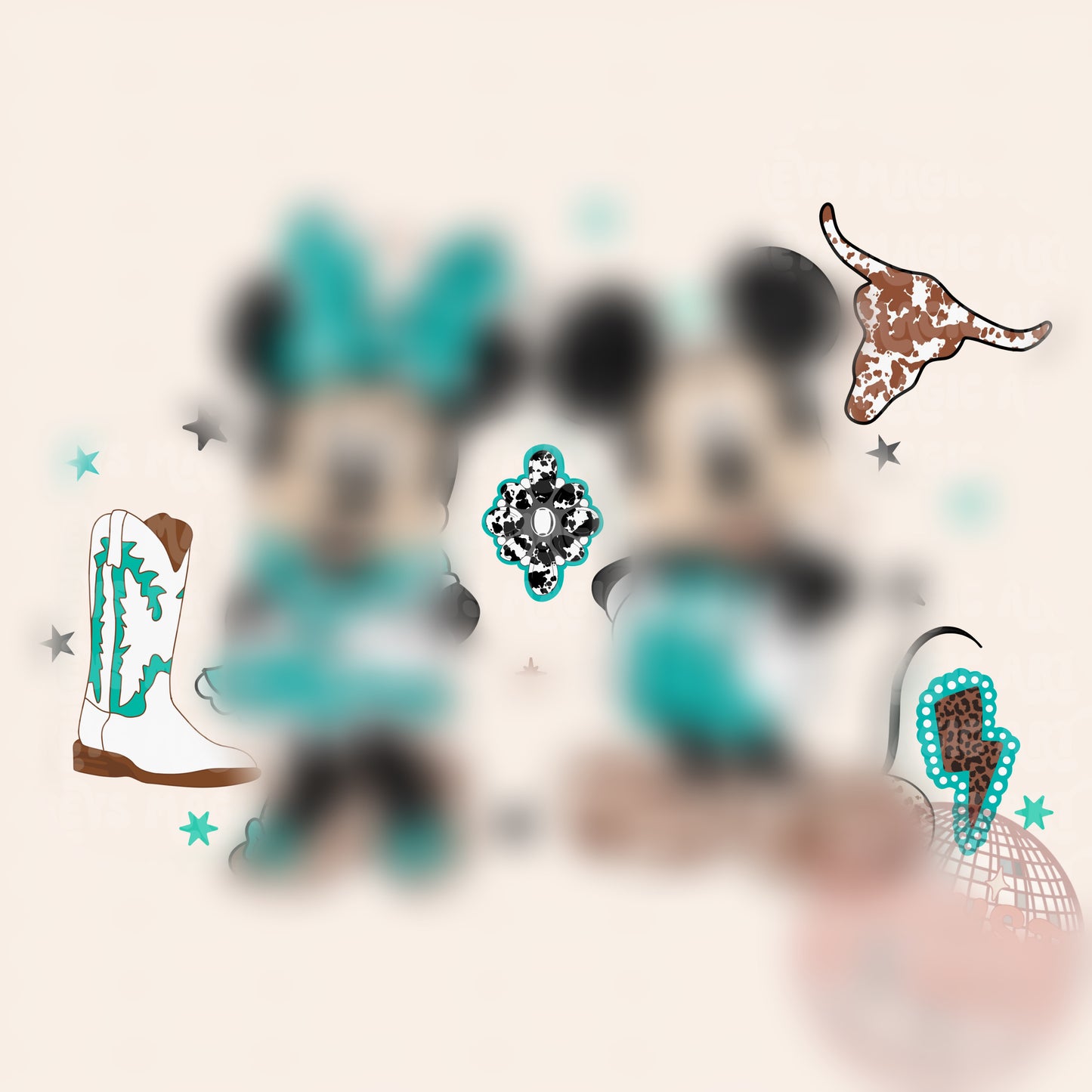 Girl Western Mice PNG