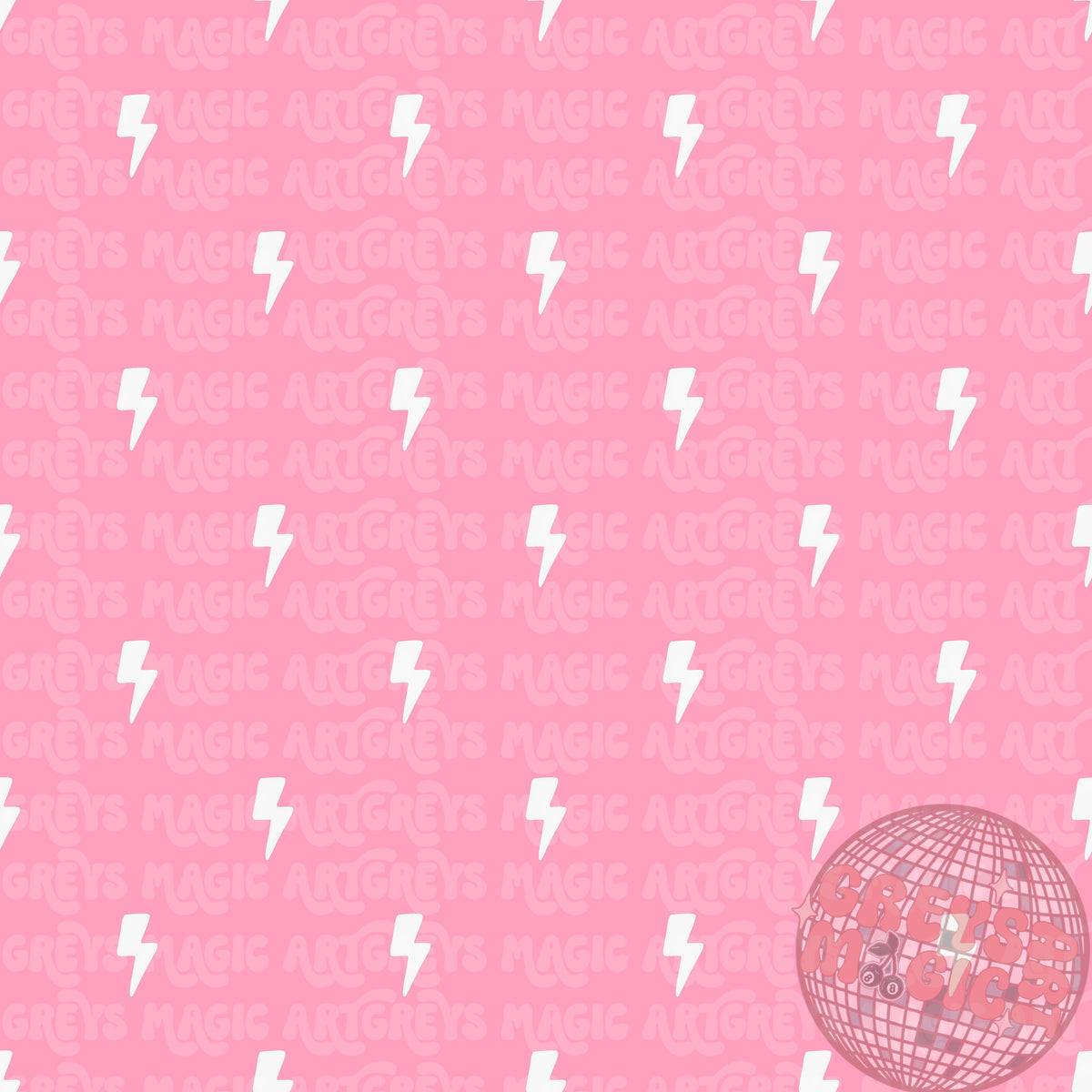 Pink And White Lightning Bolt Coord Seamless File