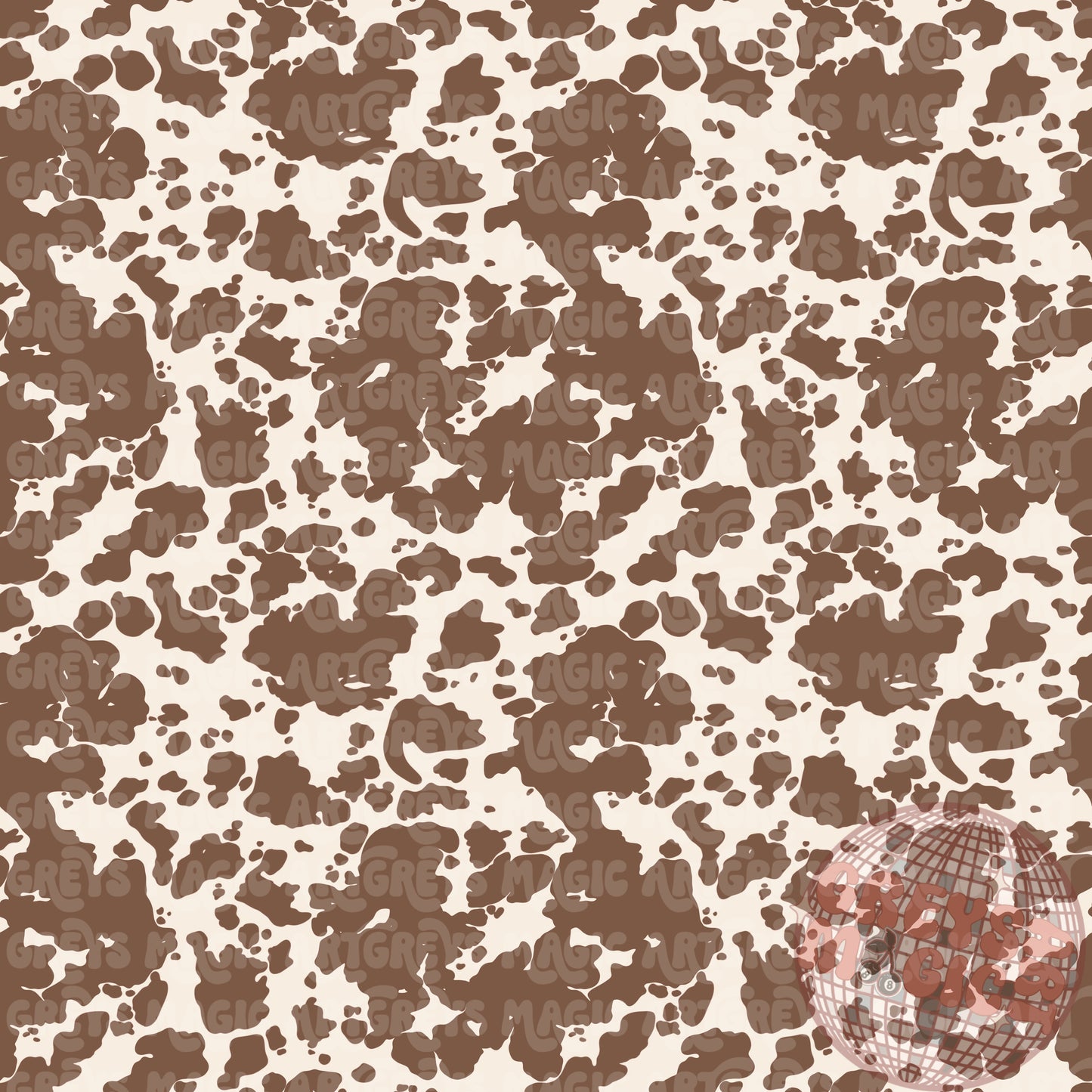 EL neutral cream and brown cowprint Seamless File