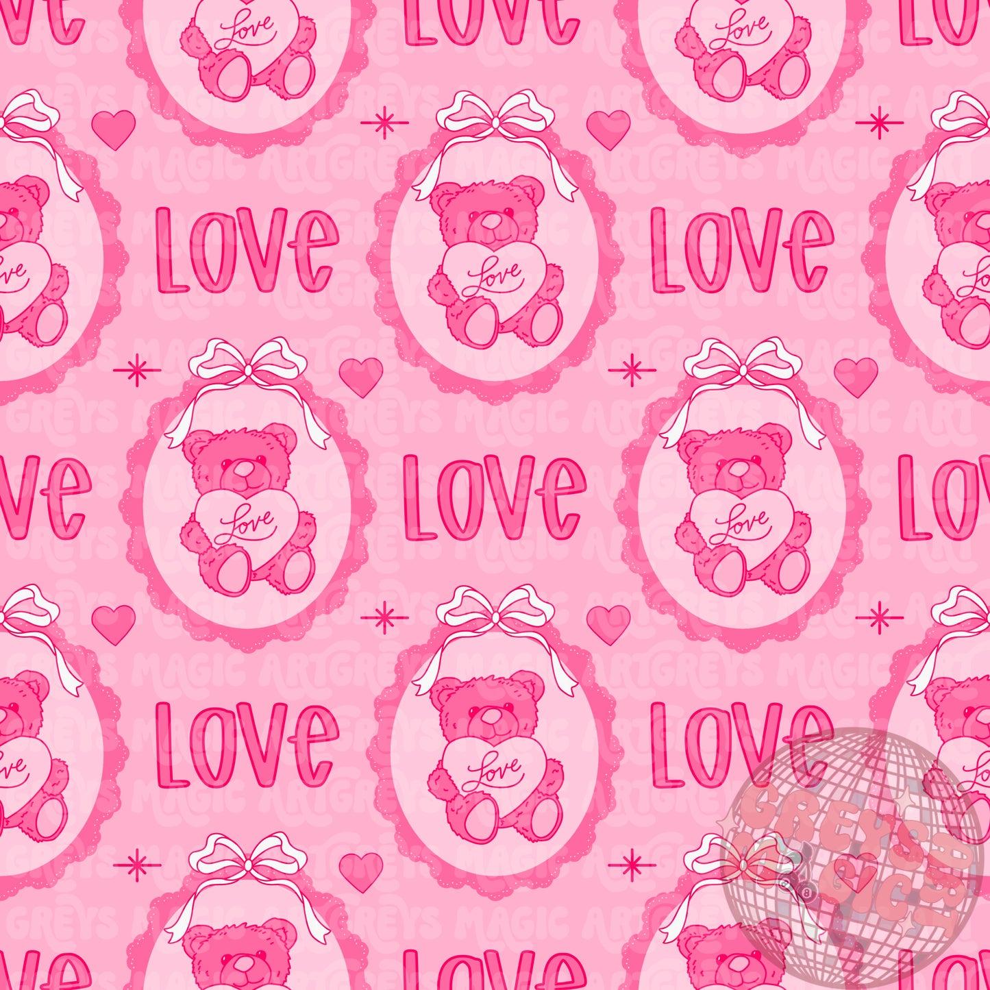 Vday Bear Coquette Bow Mirror Seamless File