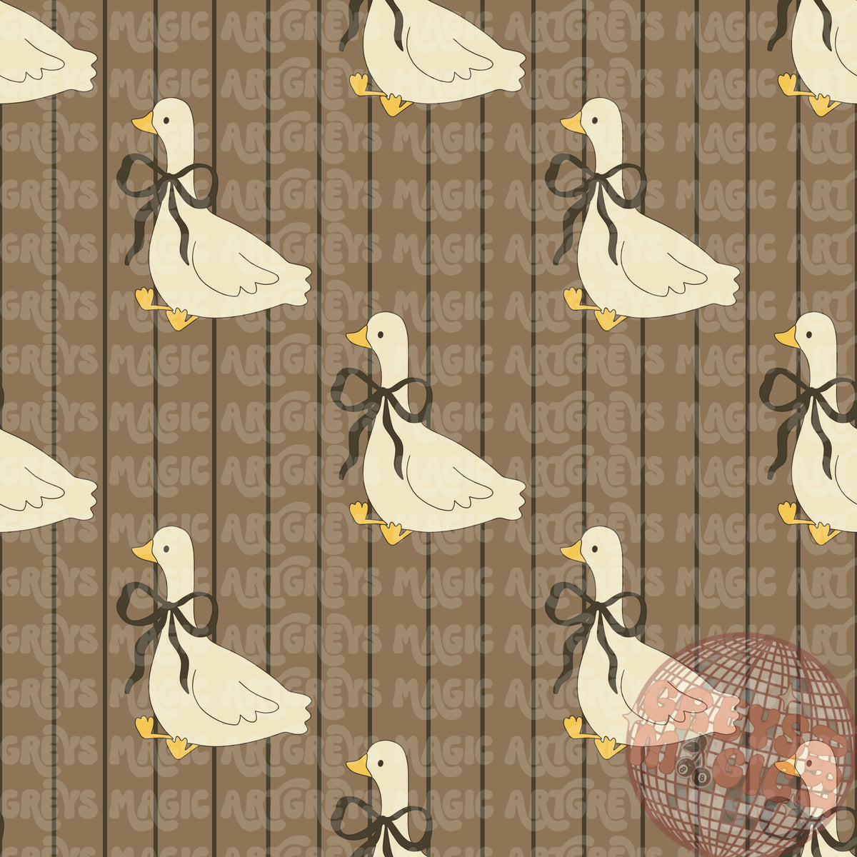 Black and Brown Vintage Goose Stripes Seamless File
