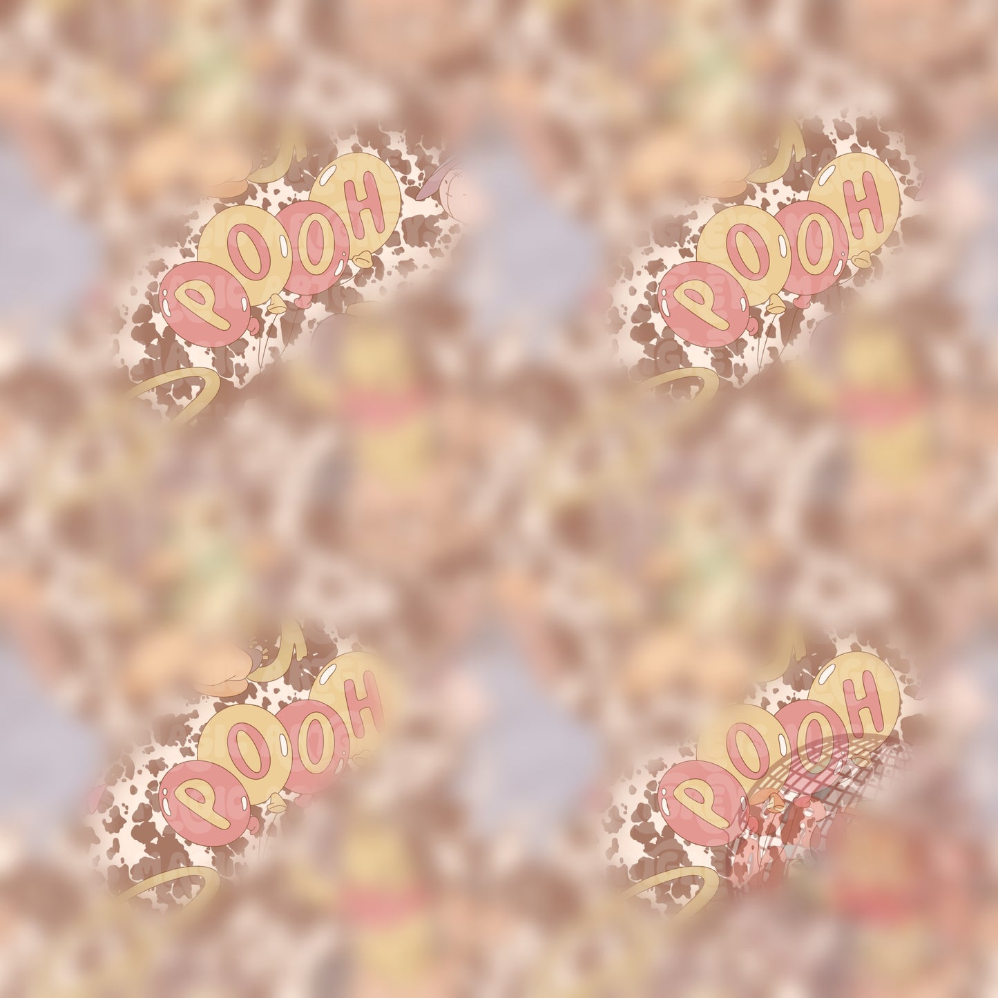 Western Pooh And Friends Seamless File