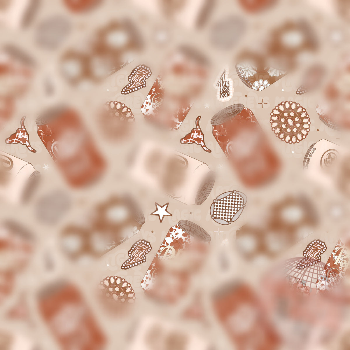 Fall Dr P Soda Cans Conchos Seamless File