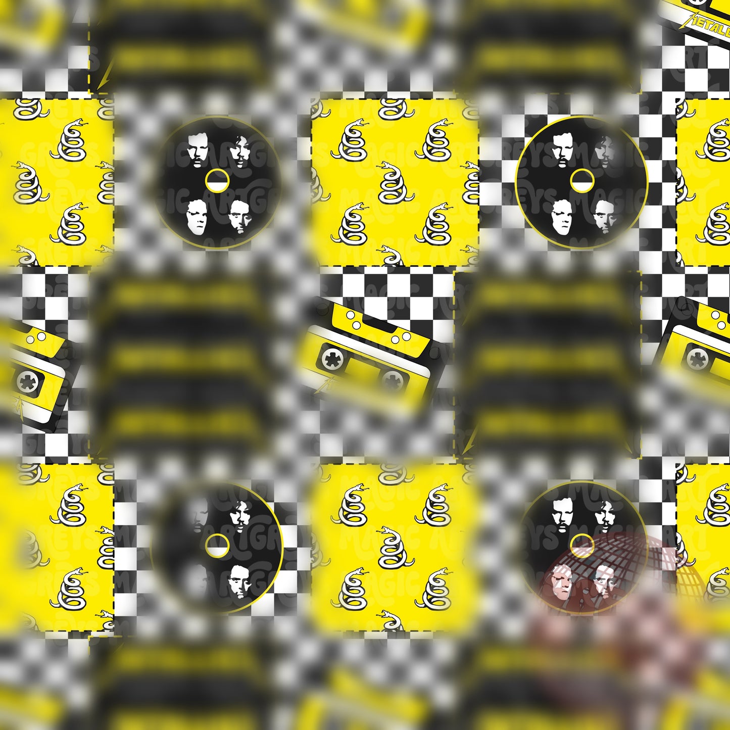 Met Band Patchwork Seamless File