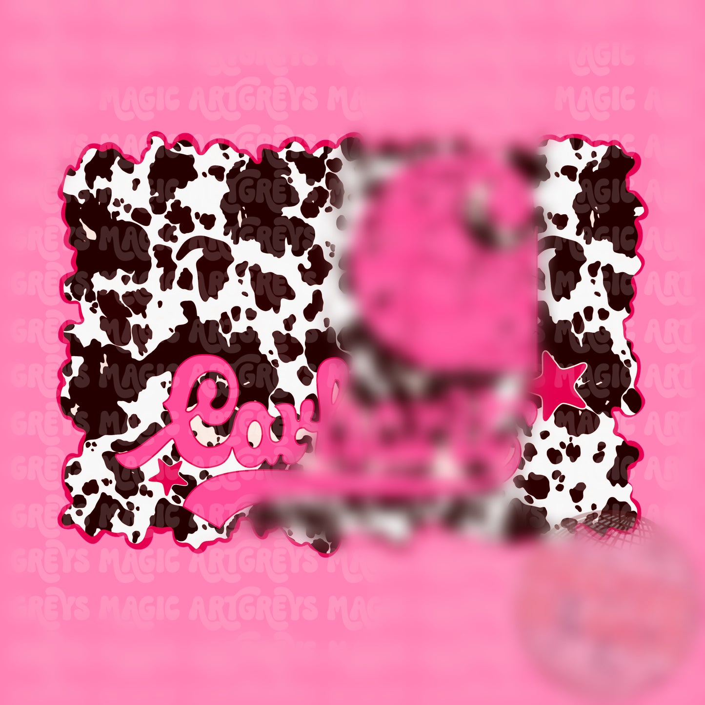 Pink And Cowprint CH PNG