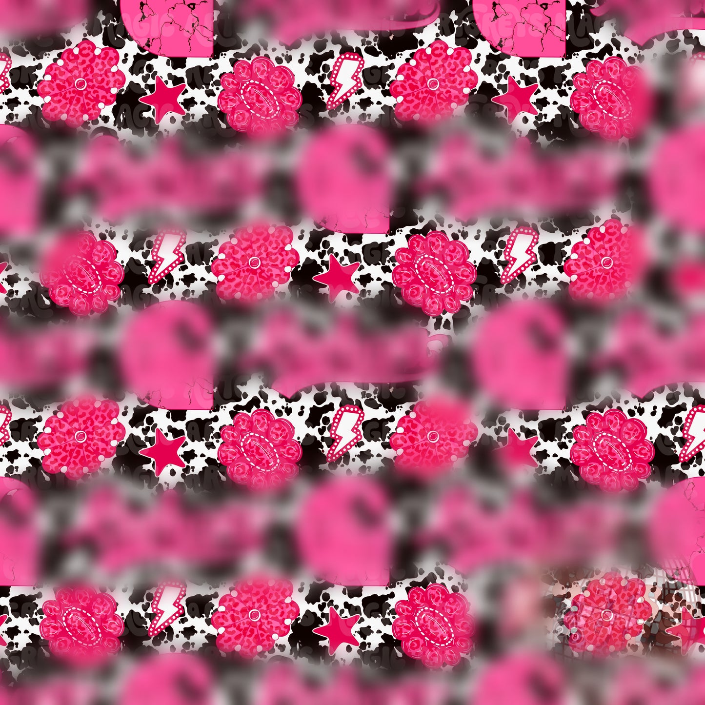 Pink And Cowprint CH Seamless File