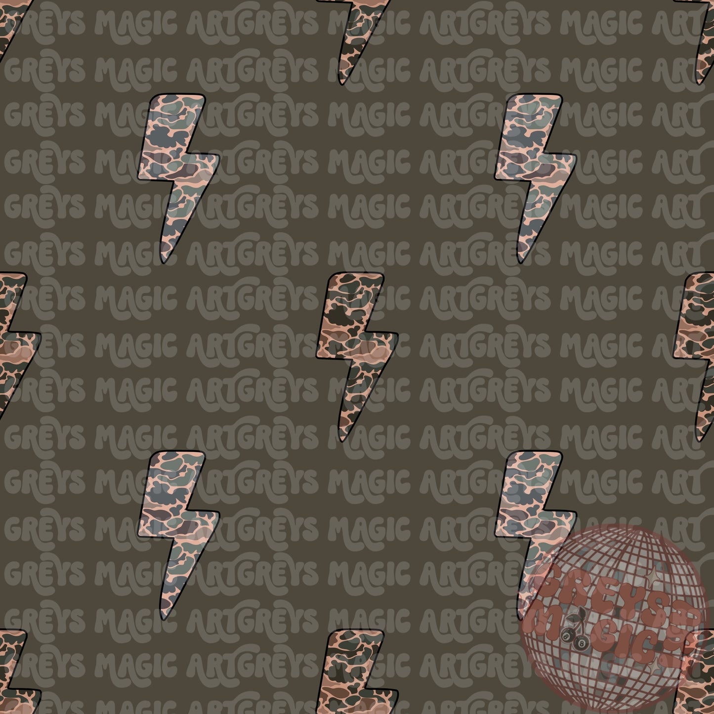 Camo Lightening Bolt Seamless File