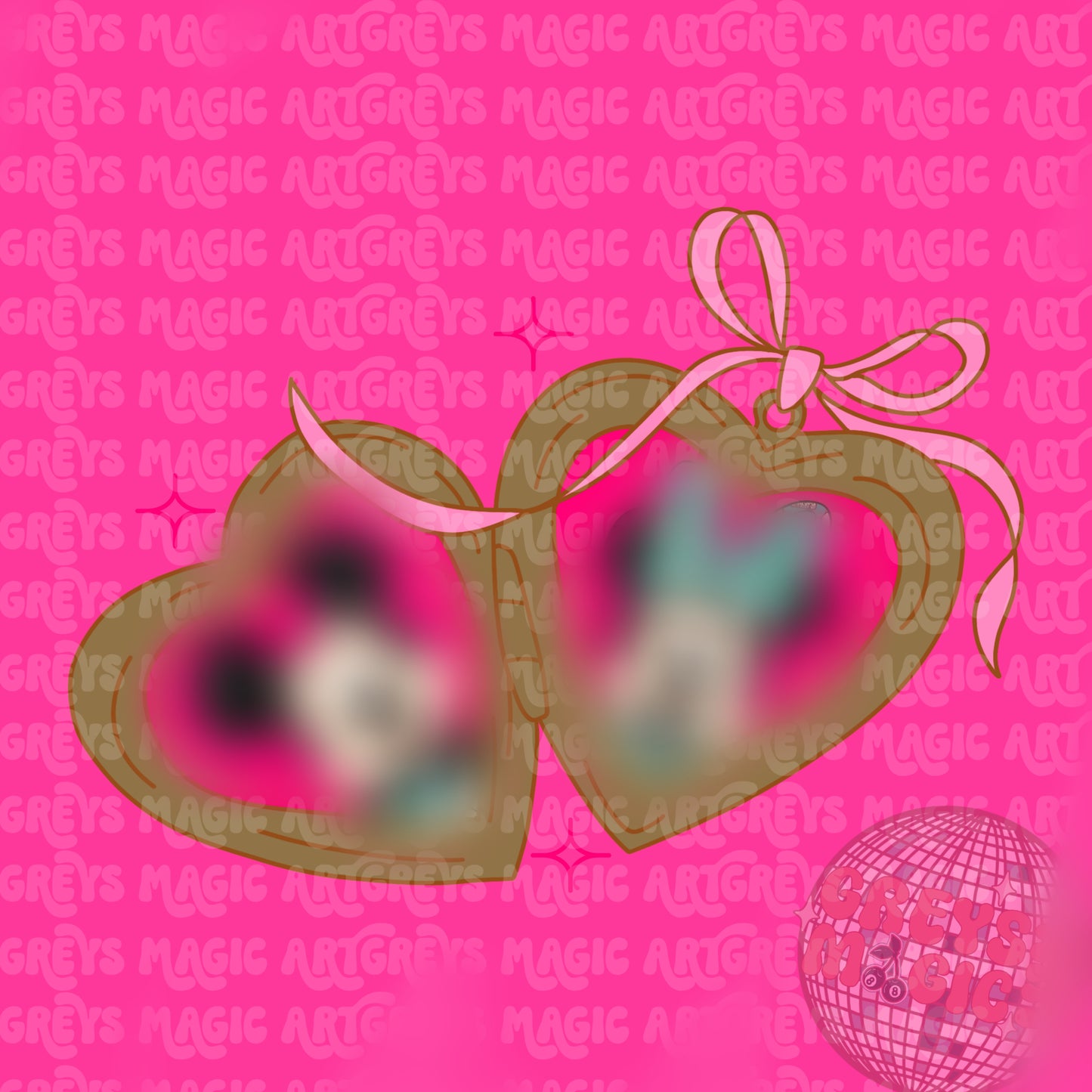 Mouse Heart Locket PNG