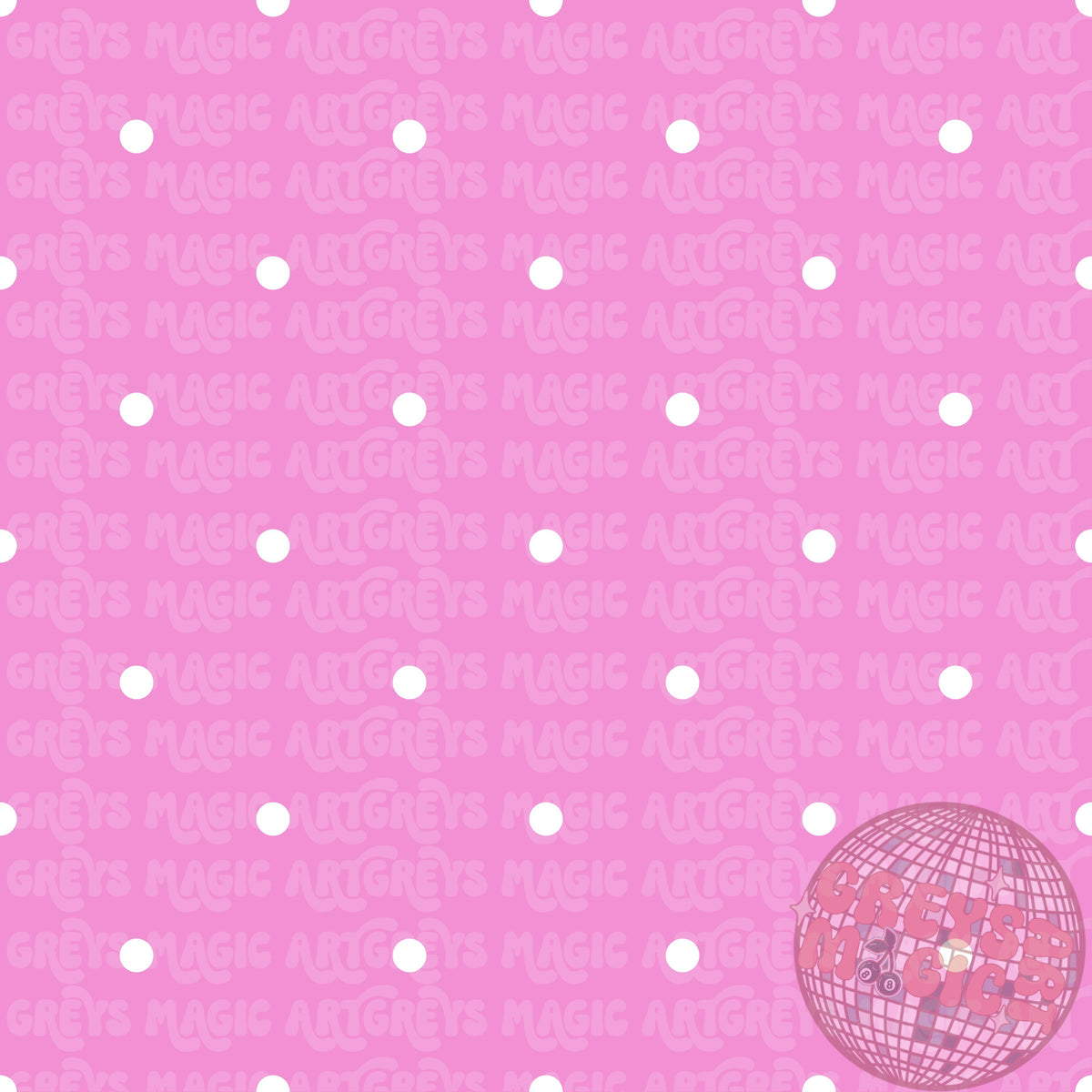 Pink And White Polka Dots Seamless File