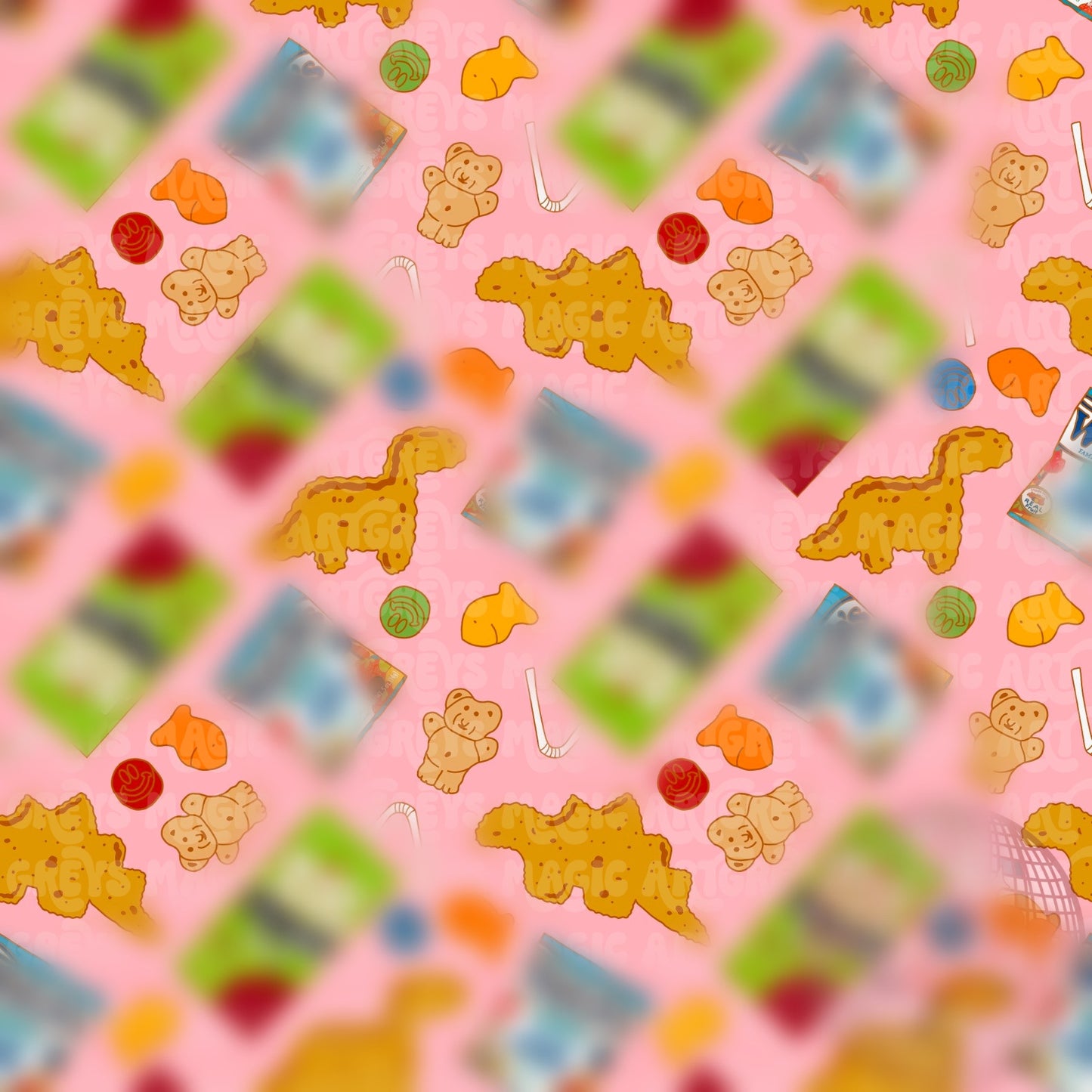 Pink Toddler Snack Seamless File