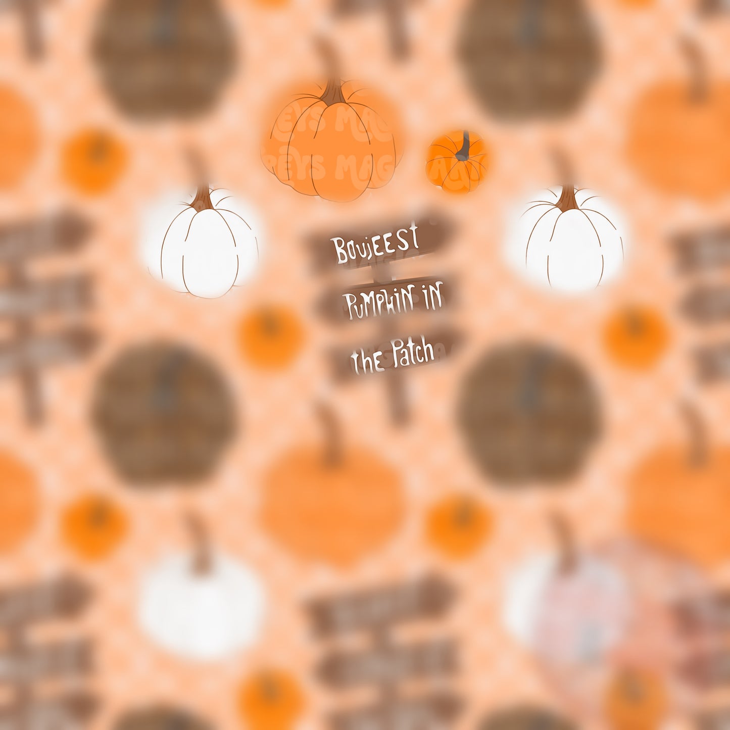 Orange Boujeest Pumpkin In The Patch Seamless File