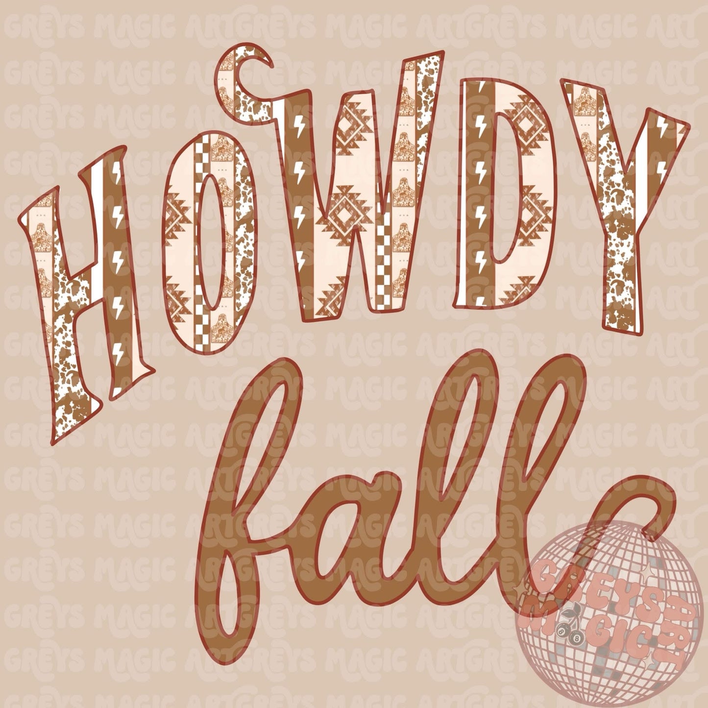 Western Neutral Howdy Fall PNG