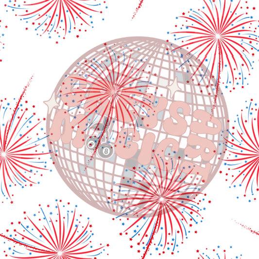 White Firework Seamless File Coord