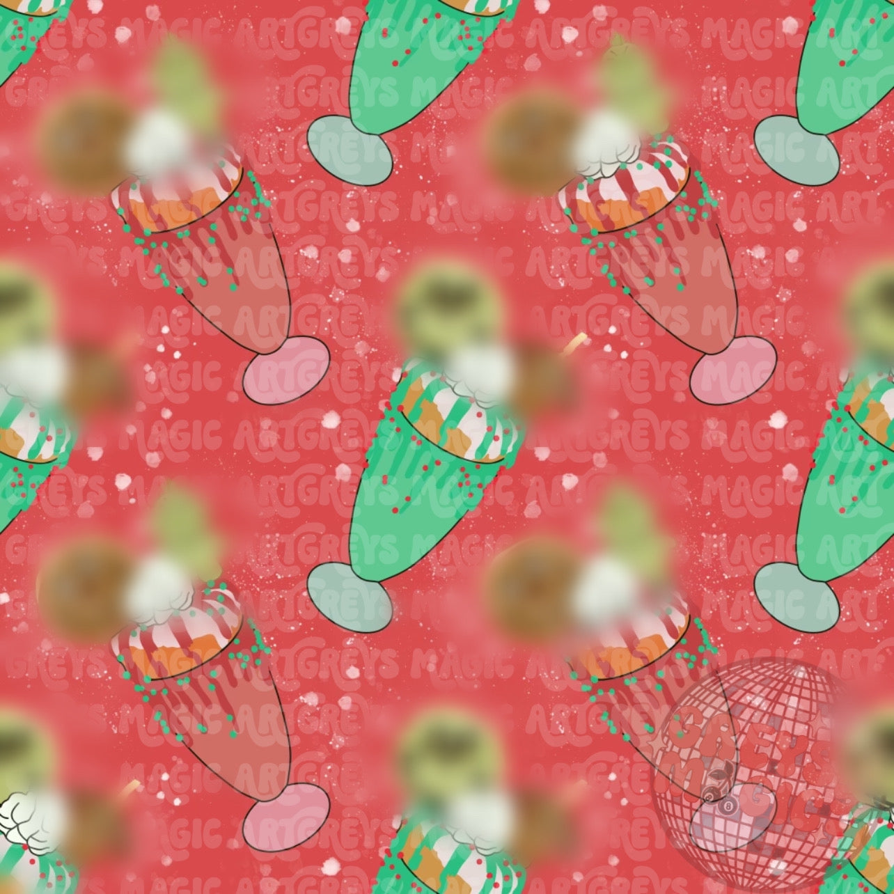 Green Guy Milkshake Seamless File