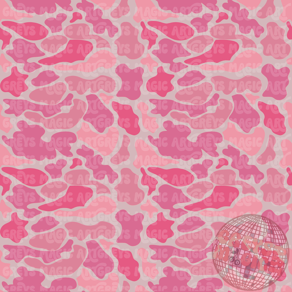 Pink Camo Mallard Ducks Coord Seamless File