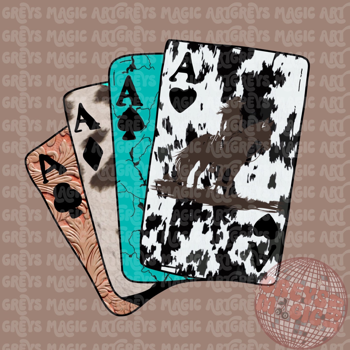 Cowgirl Playing Cards PNG