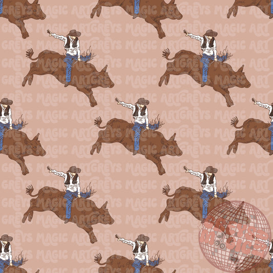 Bull Rider Seamless File