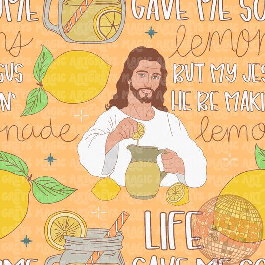 Jesus Making Lemonade Seamless File