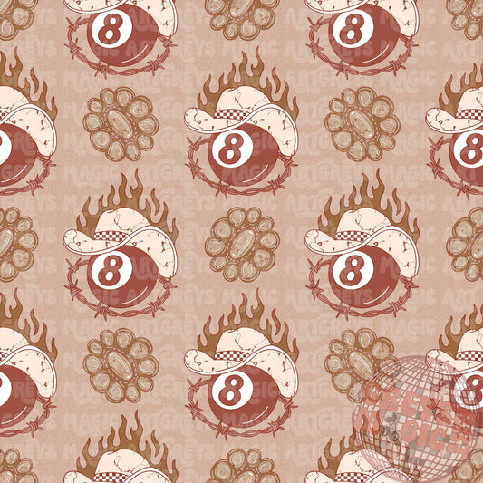 Yallternative Fall Concho 8Ball Seamless File