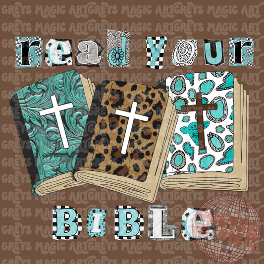 Read Your Bible Girl PNG