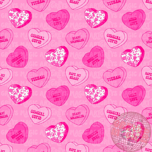 Pink Western Vday Hearts Seamless File