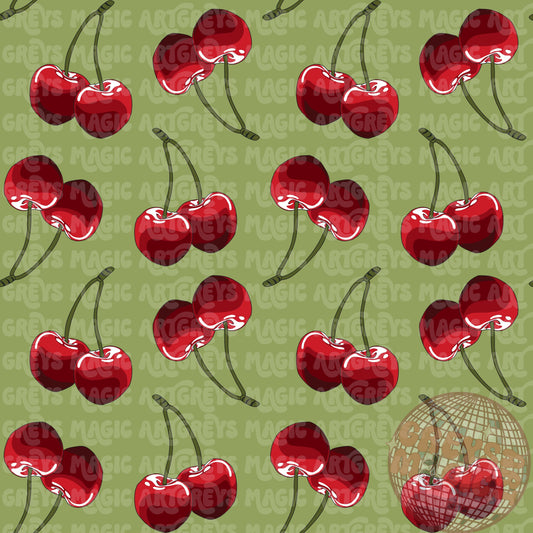 Green Cherry Seamless File