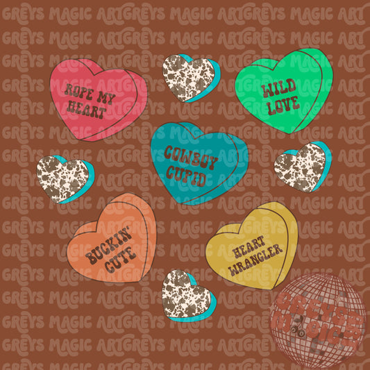 Western Vday Heart PNG