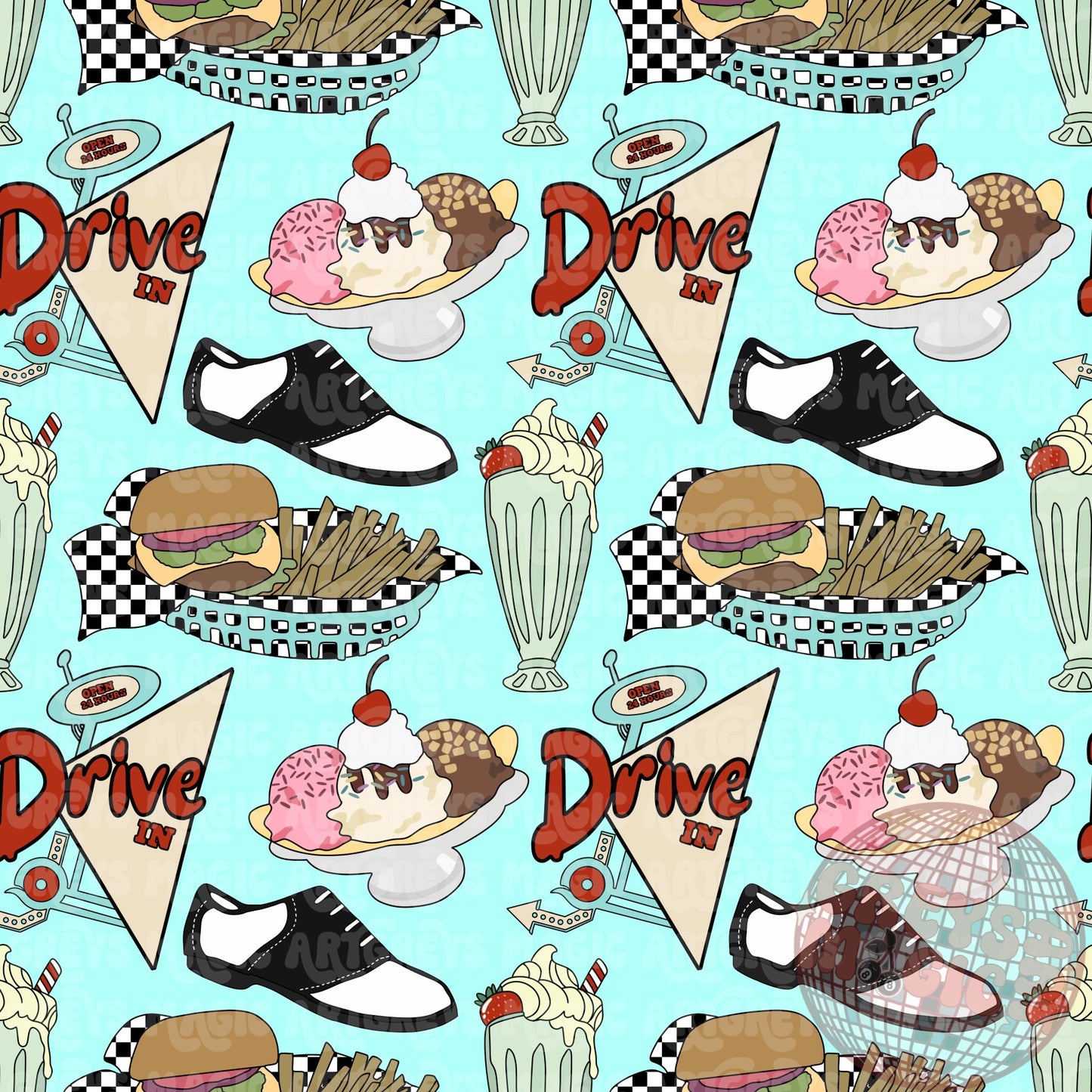 50’s Diner Seamless File