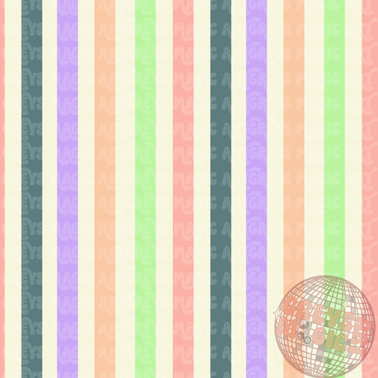 Pastel Rainbow Striped Seamless File