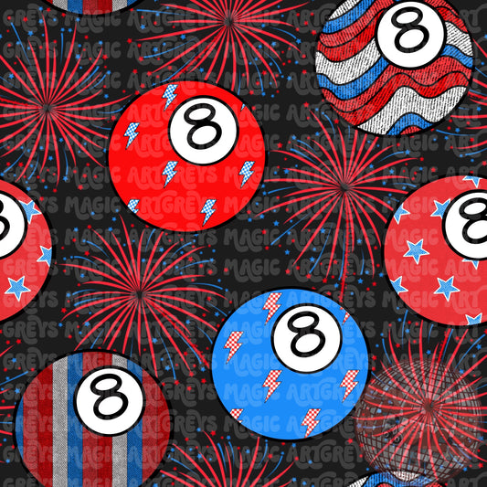Boys Firework 8Ball Seamless File