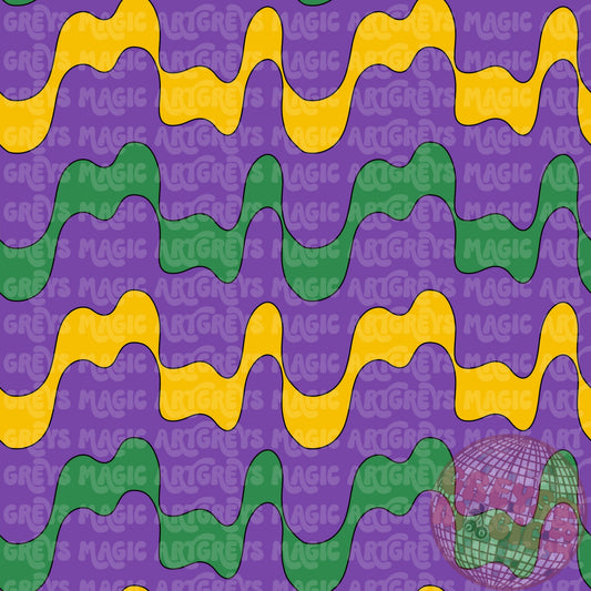 Purple Green Gold Drip Line Seamless File