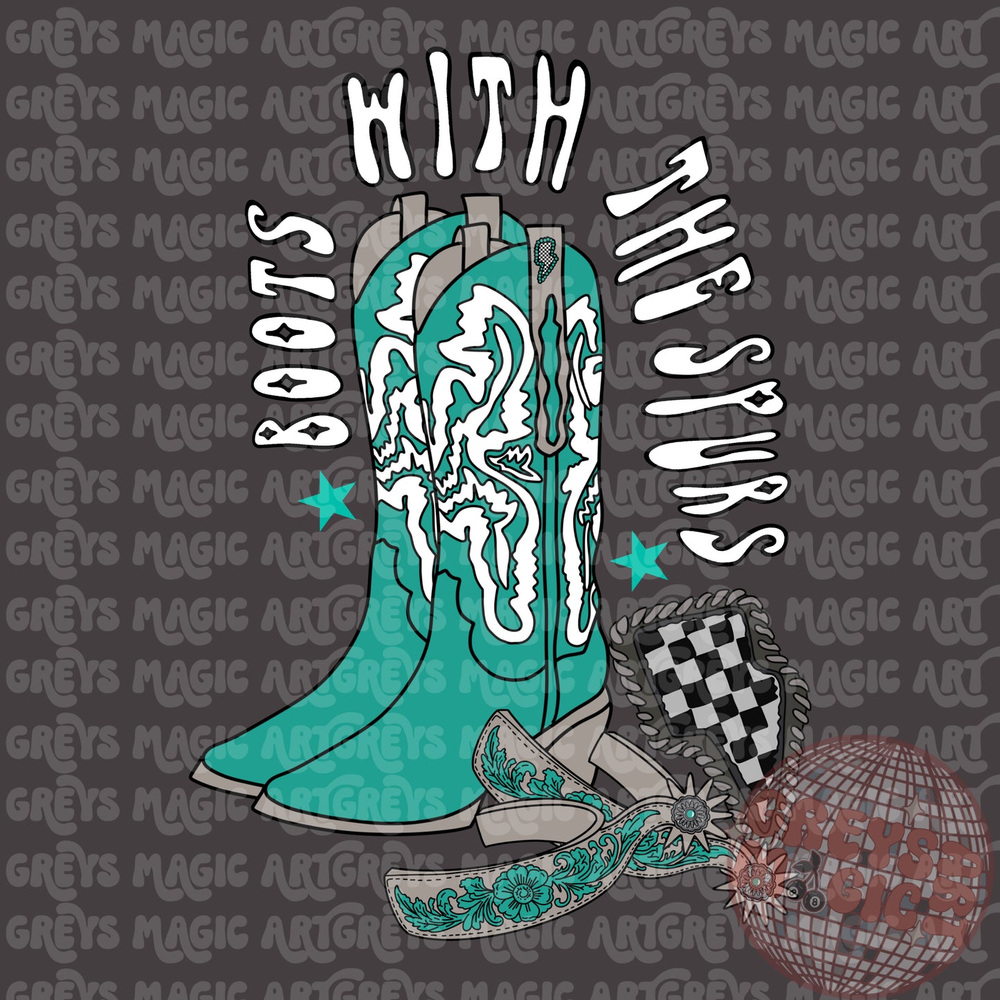 Boots With The Spurs PNG
