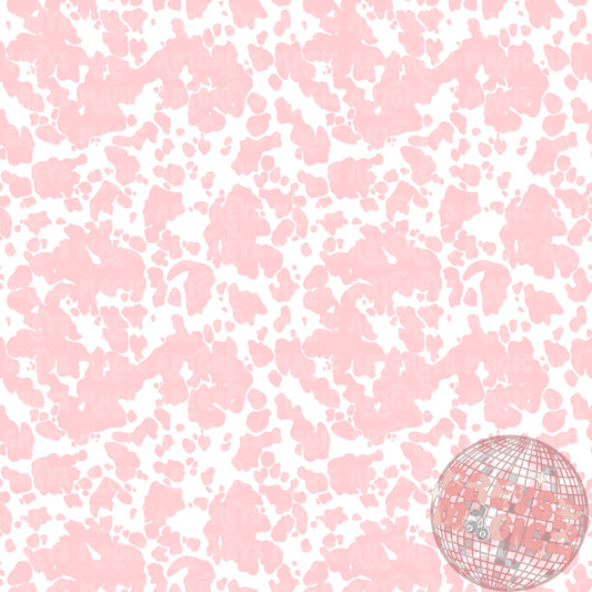 Baby Pink And White Cowprint Seamless File