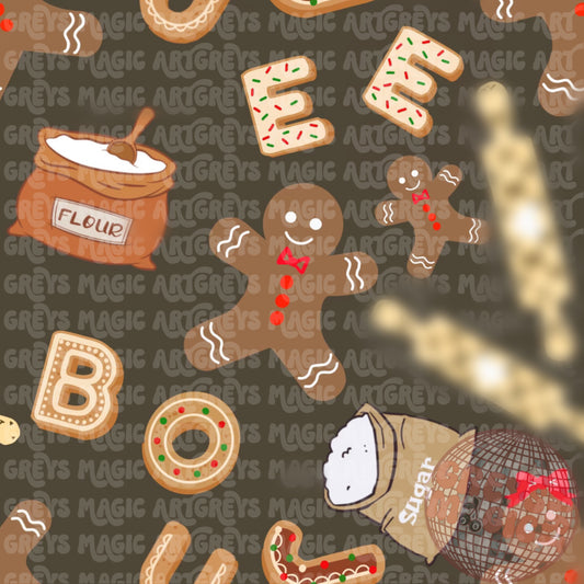 Boujee Gingerbread Cookies Seamless File