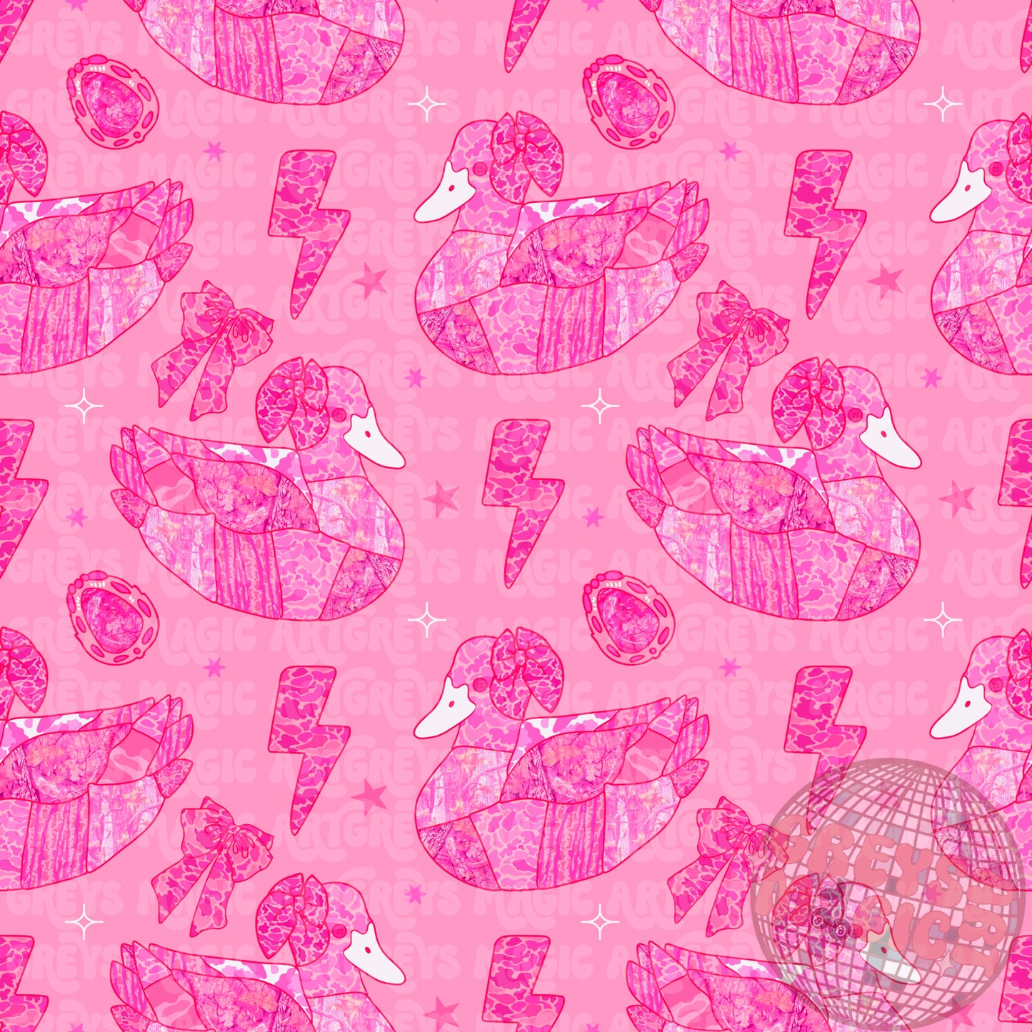 Duck Pink Camo Seamless File