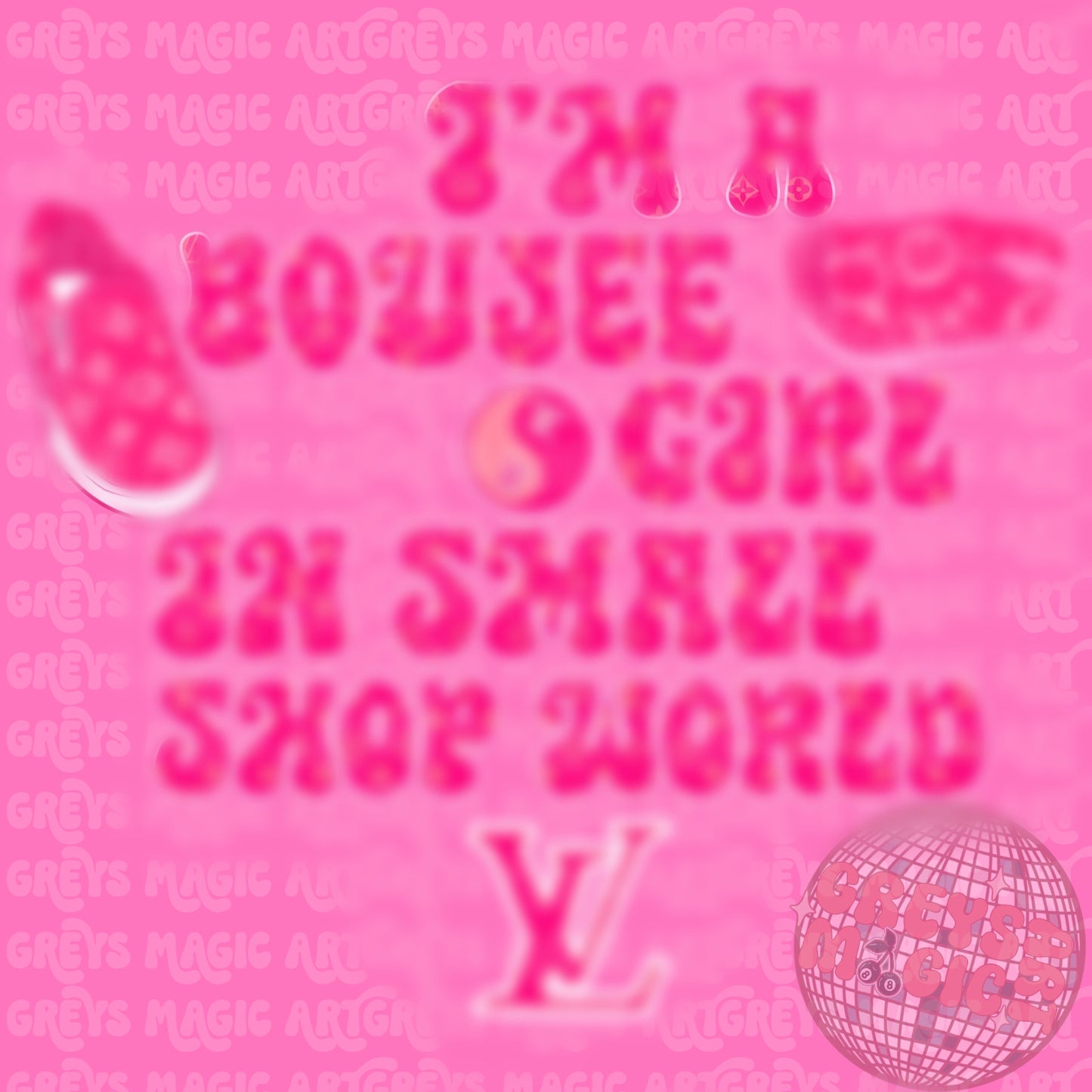 Pink Boujee Girl In Small Shop World PNG