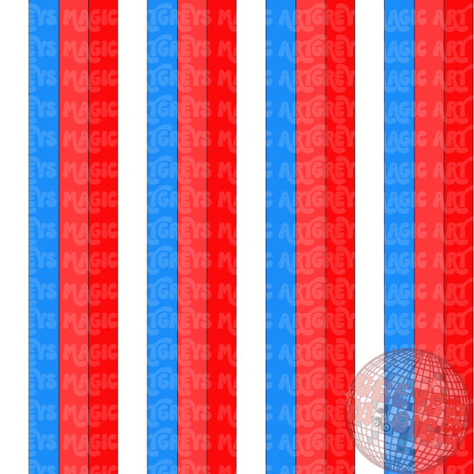 Red White & Blue Striped Seamless File